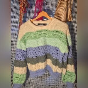 VERO MODA - Colourful Striped Women Sweater